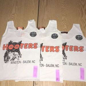 Hooters Girl Worn Uniform Tank Winston-Salem NC XS